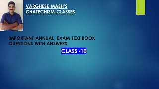 Catechism 10th Text Book Questions with Answers  Part 2 [upl. by Atteyek]