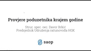 Webinar s Davorom Brkićem Provjere poduzetnika krajem godine [upl. by Aniroz]