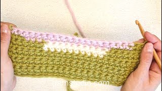 How to crochet with multiple colours [upl. by Taddeo662]