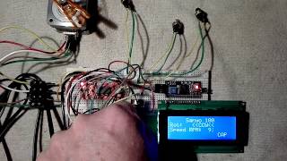 Arduino  LCDI2C  StepperEasyDriver [upl. by Tallulah]