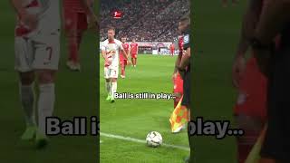 When Dani Olmo did this…😅 bundesliga  RBLeipzig [upl. by Ihdin]