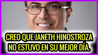 Creo que Janeth Hinostroza no estuvo en su mejor día Diálogo con Mauro Andino [upl. by Hoye546]