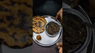 Sarson ka saag aur makki ki rotifood recipe cooking song youtube shorts viralvideo [upl. by Alolomo]