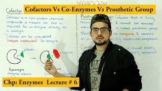 Enzymes Cofactors  Coenzyme vs prosthetic group  Apoenzyme Vs holoenzyme [upl. by Chryste407]