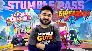 STUMBLE GUYS GEMS GIVEAWAY  GAMEDAY YT  1557  stumbleguys stumbleguyslivehindi stumbleguyslive [upl. by Onitnerolf327]