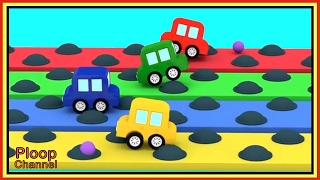 BUMPS RACE Challenge  Cartoon Cars Videos for Kids  Cartoons for Children  Kids Cars Cartoons [upl. by Turtle]