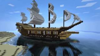 Minecraft construction bateau pirate [upl. by Tanner]