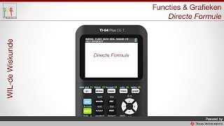 TI84 Plus CET Directe Formule [upl. by Enilegnave]