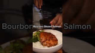 The Best Salmon Recipe Ever  Bourbon Glazed Salmon ❗️🤯 recipe shorts cooking [upl. by Sorgalim]