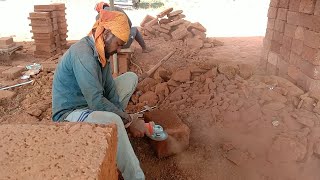 Laterite Stone Design Cutting  Red Stone Cutting And Shaping Work [upl. by Gnilyarg751]