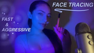 asmr  face tracing amp fast amp aggressive custom video [upl. by Gayle]