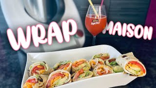 Ma recette de WRAP maison  Rapide peu dingrédients et délicieux  thermomix wrap [upl. by Bourgeois]