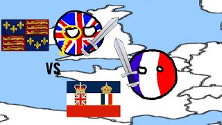 Angevin Empire vs FrancoBritish Union  Roblox Rise of Nations [upl. by Jackqueline]