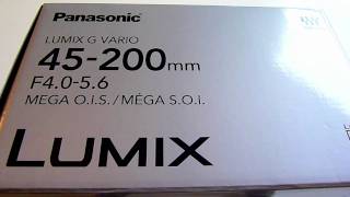 HD GF2 45200mm LENS UNBOXING PANASONIC LUMIX [upl. by Nalod]