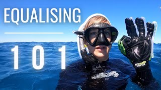 How to Equalize Ears when Scuba Diving  Diving Tips [upl. by Lebazej503]