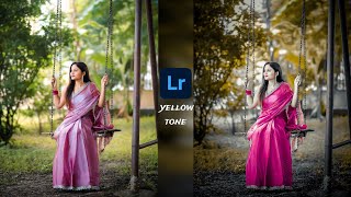 Lightroom yellow colour tone photo editing  Lightroom photo editing  lr photo editing tamil [upl. by Esalb]