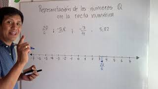 Ubicación de los números racionales en la recta númerica [upl. by Annauqal]