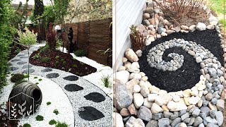 Top 200 rock ideas for front yard and backyard garden  Rock landscape design [upl. by Trevar]