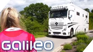 700000€ Dieser LKW ist ein XXL LuxusWohnmobil  Galileo  ProSieben [upl. by Ayotahc454]