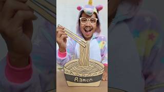 THE WORLD’S LONGEST CARDBOARD RAMEN！asmr [upl. by Suired]