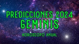 PREDICCIONES 2024 GÉMINIS ♊ HORÓSCOPO ANUAL GÉMINIS astrology geminis [upl. by Marashio729]