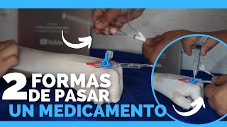 ¿Como PASAR un MEDICAMENTO en BOLO  2 FORMAS DE HACERLO  ENFERMERIA [upl. by Toma]