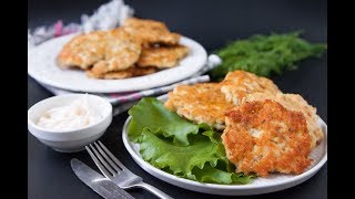 Keto Cheesy Chicken Fritters Low Carb Patties Recipe [upl. by Leahsim]