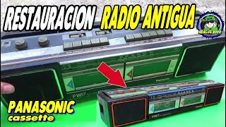 RESTAURACIÓN GRABADORA DE CASSETTE PANASONIC ANTIGUA FULL DESARMADO  abacuq2000 [upl. by Veradis73]