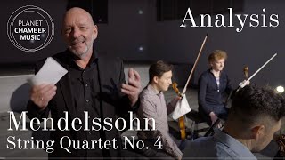 Analysis Mendelssohn String Quartet No 4 in A minor  Schumann Quartett [upl. by Gabler6]