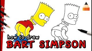 How To Draw Bart Simpson  The Simpsons [upl. by Quiteri]