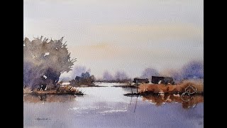 Morning light in watercolour [upl. by Elocn]