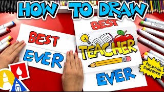 How To Draw The Best Teacher Ever Folding Surprise [upl. by Dnomayd763]