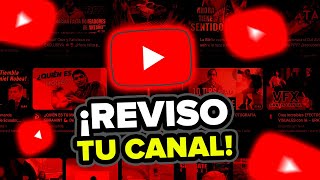 Si Youtube no te Quiere ENTRA y REVISO tu canal EN VIVO [upl. by Brunhild]