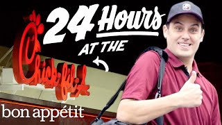 Working 24 Hours Straight at ChickfilA  Bon Appetit [upl. by Nibaj]