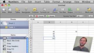 Using Spreadsheet Formulas in iWork Numbers MacMost Now 255 [upl. by Dlonra]