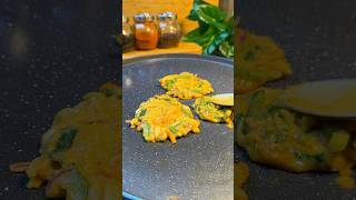 Veggie pancakes Written recipe in comments youtubeshorts foodshorts food recipe asmrcooking [upl. by Nnairda]