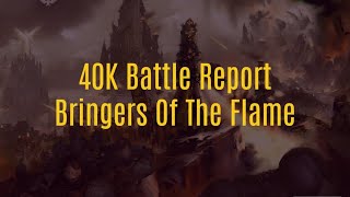 Warhammer Live Battle Report Sisters of Battle Vs Necrons Oops All Flamers Edition [upl. by Jaye]