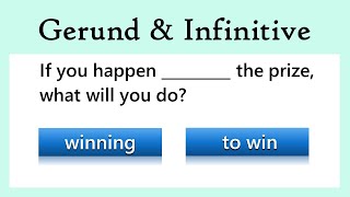 Gerunds and Infinitive  Grammar Quiz  Can you score 20 [upl. by Eittocs]