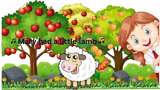 🎵 Mary Had a Little Lamb  Nursery Rhyme Song for Kids  SingAlong [upl. by Renard]