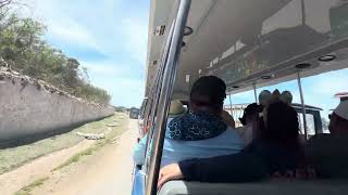 Full Tram Ride From Goombay Cultural Center to Mabrika Cove Tram Stop back at the ship [upl. by Stochmal]