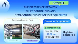 Differences of Semicontinuous Pyrolysis Plant and Fully Continuous Pyrolysis Machine [upl. by Yob]