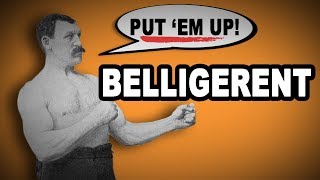 Learn English Words BELLIGERENT  Meaning Vocabulary with Pictures and Examples [upl. by Aloysia]