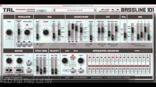 Sound Review TAL Bassline 101 Leads amp Pads [upl. by Aisatsan]