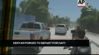 FTS 1230 2406 Kenyan forces to depart for Haiti [upl. by Ahsiuqal]