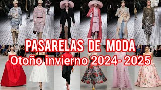 PASARELAS DE MODA OTOÑO INVIERNO 2024  2025ChanelCarolina Herrera [upl. by Odrude]