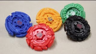 TAKARA TOMY ARTS  5 Miniature Hand Spinner Beyblade Set [upl. by Wanyen230]