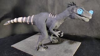 Ornitholestes Walking with dinosaurs de plastilinaHow to make Ornitholestes with clay sculpting [upl. by Ecirpak]