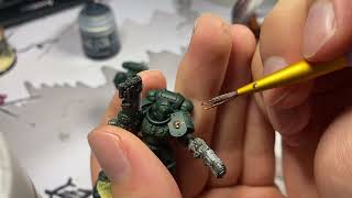 Warhammer 40000  How To Paint Dark Angels Hellblasters  Part 2 [upl. by Ophelie]