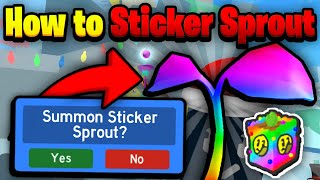 How To SUMMON Sticker Sprouts  Bee Swarm Simulator [upl. by Arej837]