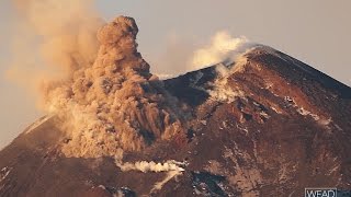 Pyroclastic flow  Etna volcano [upl. by Tate194]